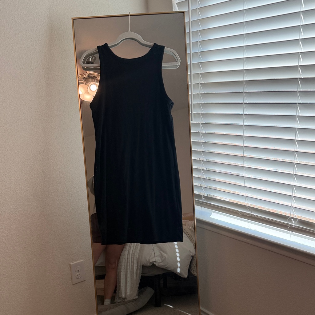 A New Day Classic Black Sleeveless Dress